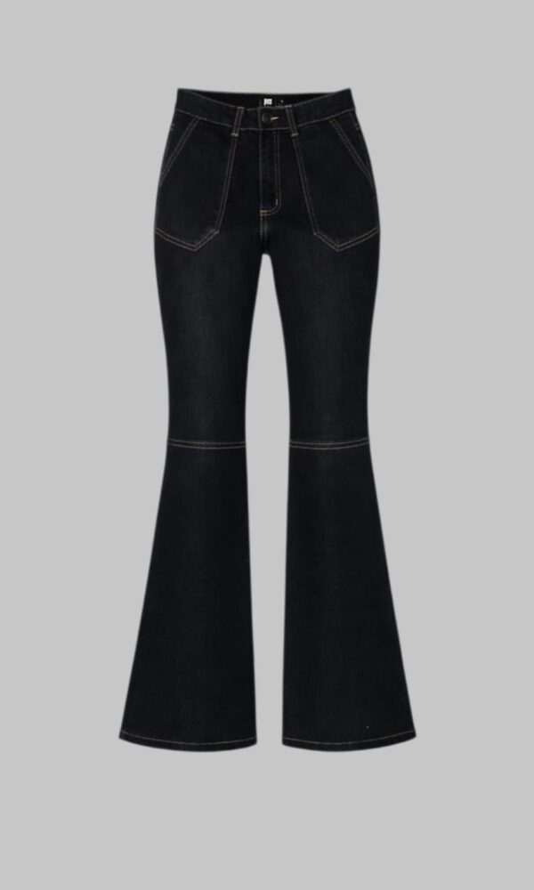 Jean Deep Red  Black