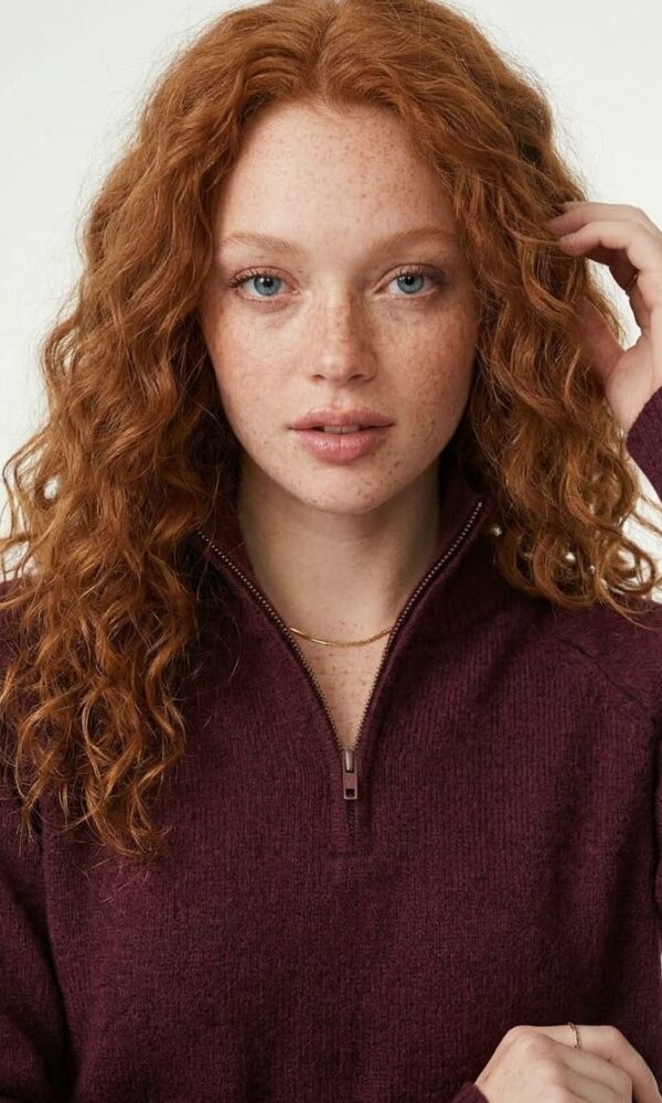 Alternative view of Sweater Borgoña