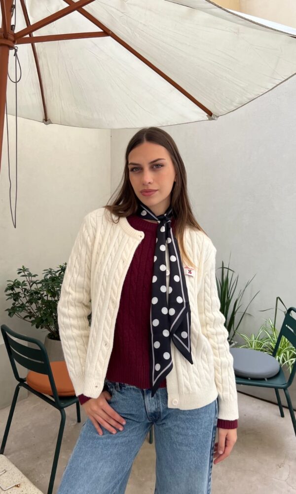 Alternative view of cardigan cherry baby