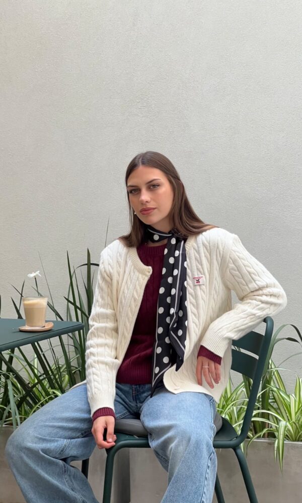 Alternative view of cardigan cherry baby